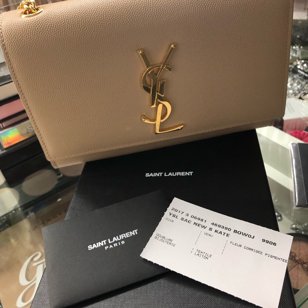 ♥️SOLD ♥️ YSL nude kate crossbody bag